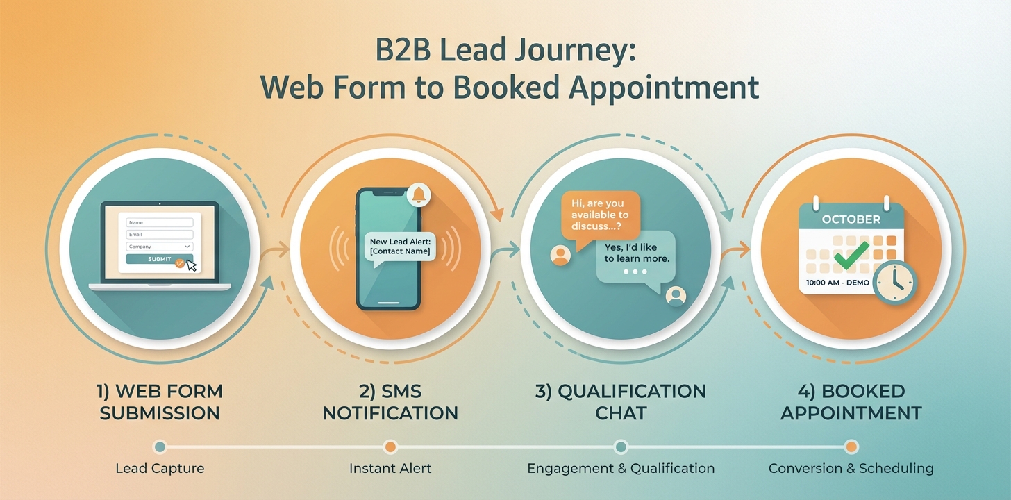 Lead journey from form to booked appointment