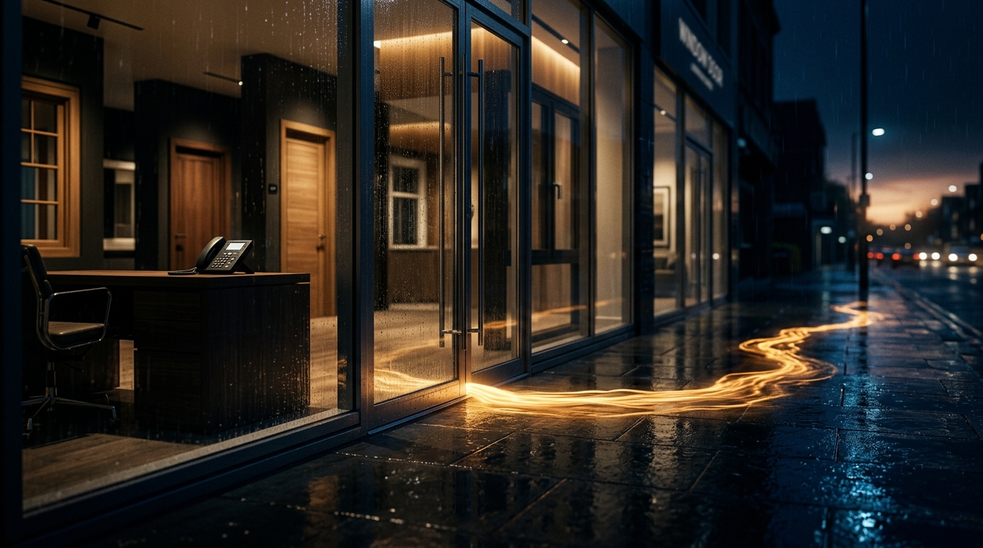 After-hours demand leaking out of a closed window and door showroom