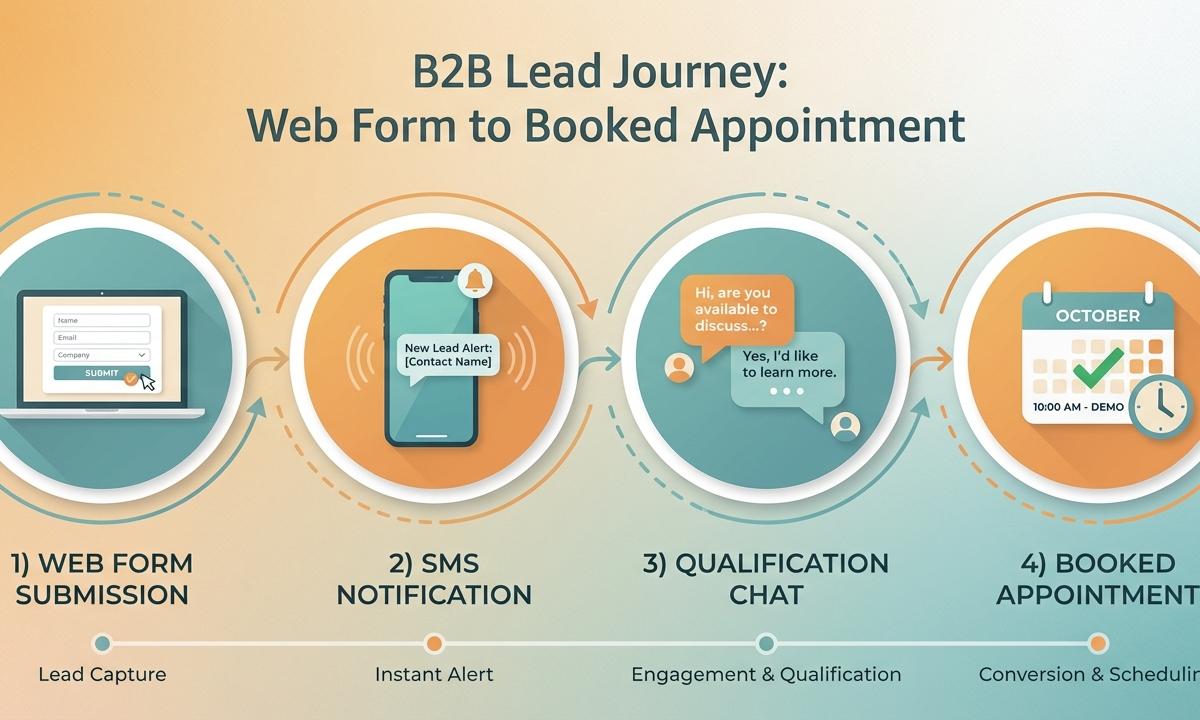 Lead journey from form to booked appointment